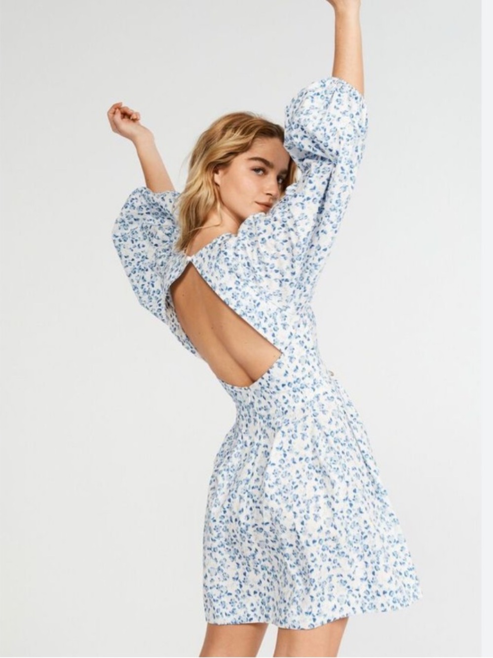 Claudie Pierlot Roman Backless Cocktail Dress Sz S